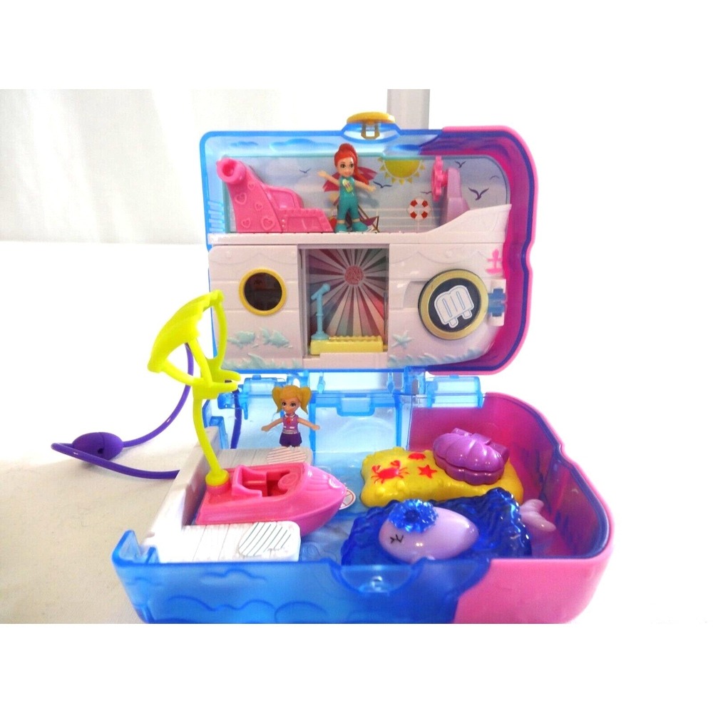 Polly Pocket World Sweet Sails Cruise‎ Ship Compact with Fun Reveals 2019 n Doll